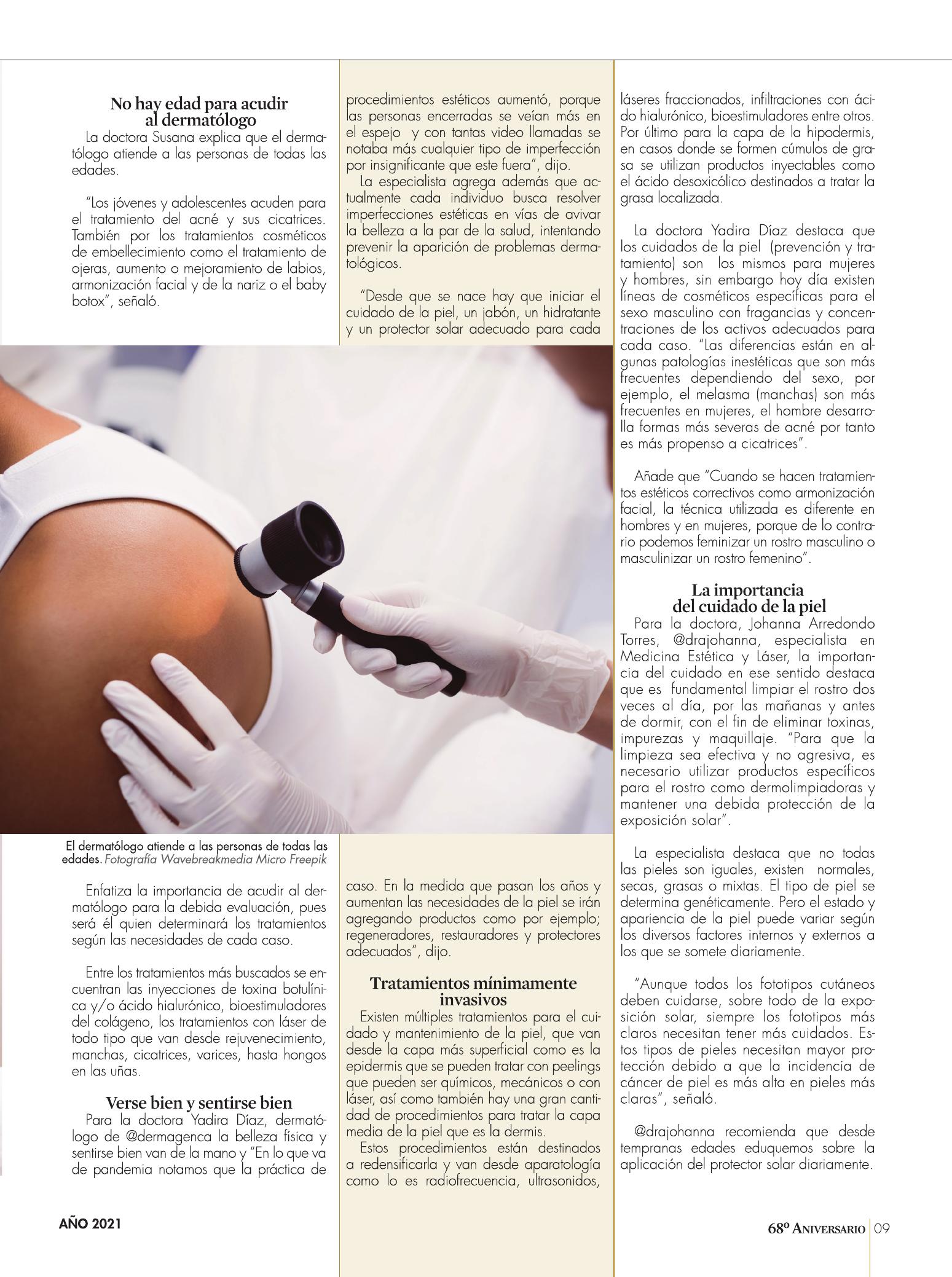 9-REV La dermatologia como mejor aliada para la belleza y el cuidado de la piel