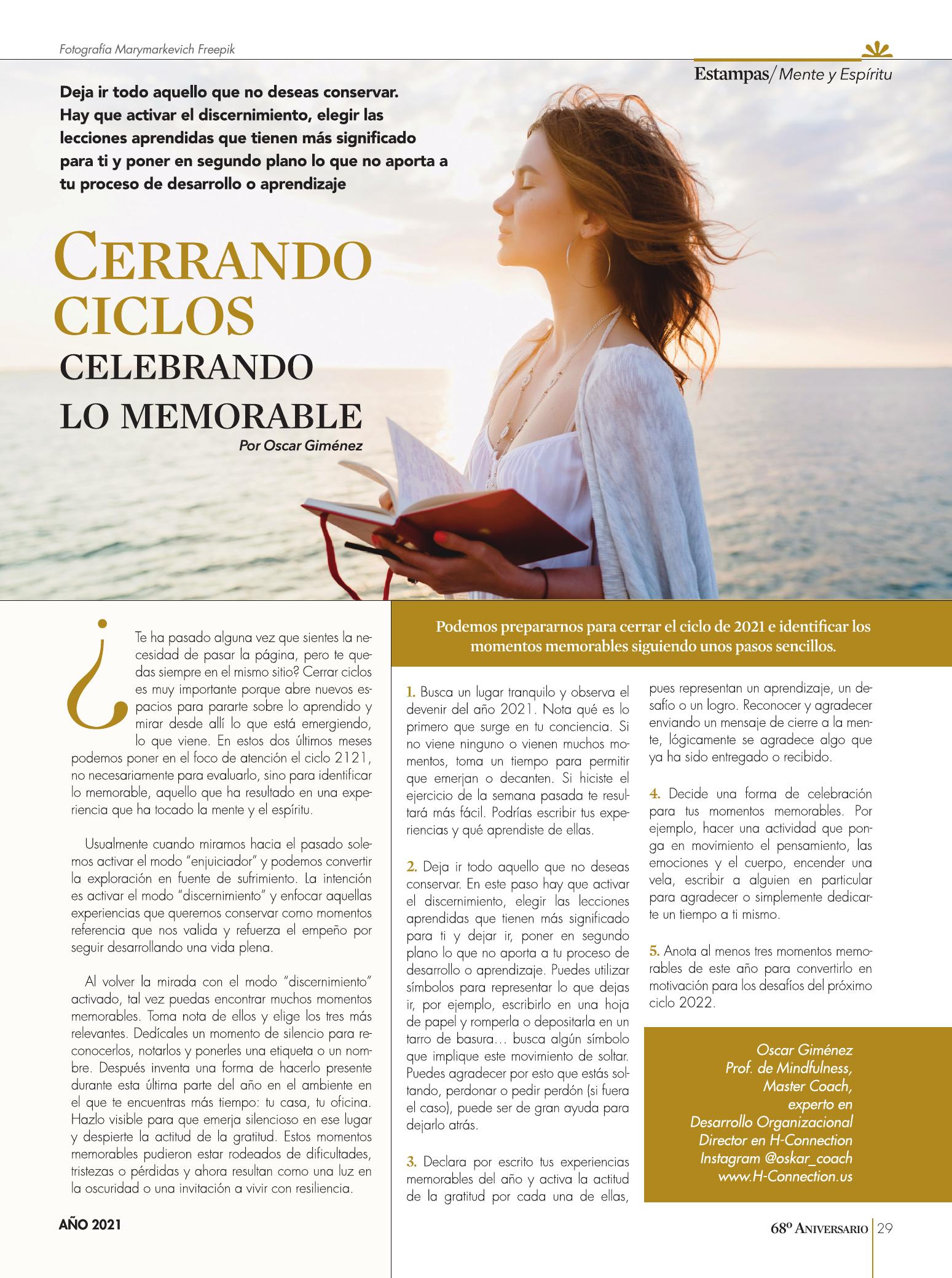 29-REV Cerrando ciclos Celebrando lo memorable