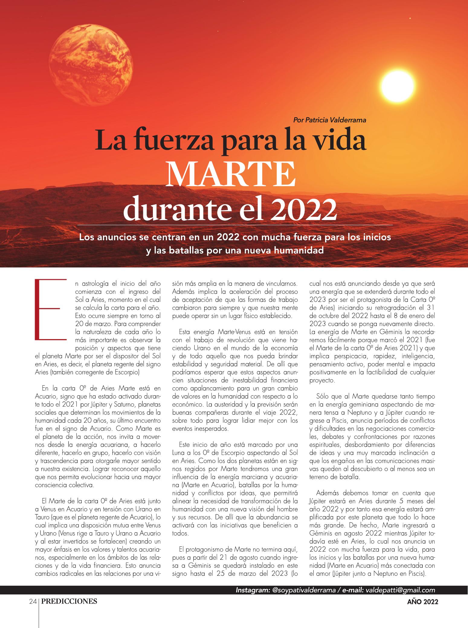 24-REV La fuerza para la vida Marte durante el 2022