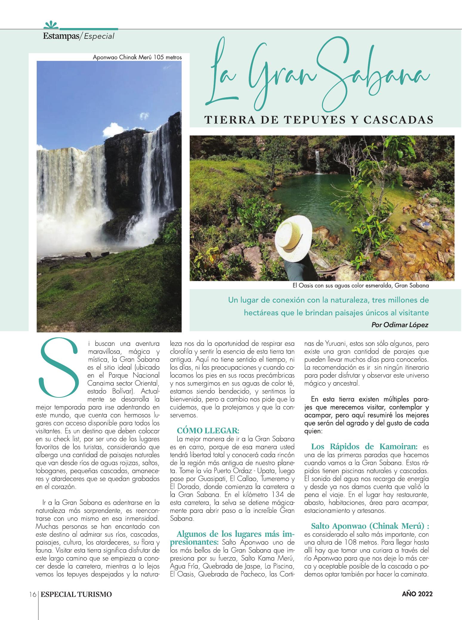 16-REV La Gran Sabana tierra de tepuyes y cascadas