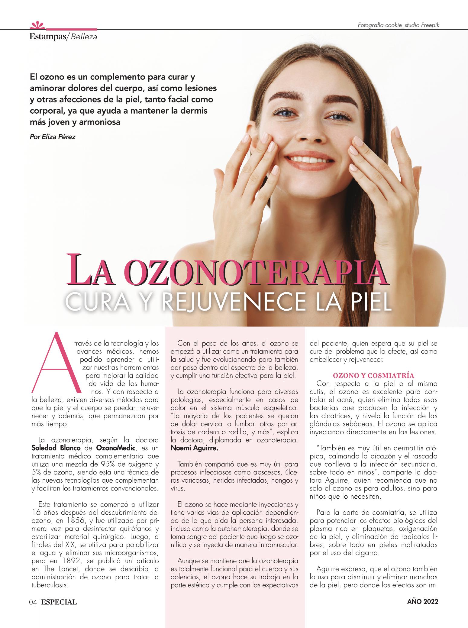 4-REV La ozonoterapia cura y rejuvenece la piel