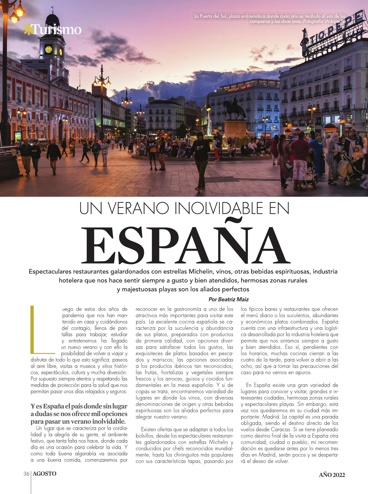 36-REV Un verano inolvidable en España