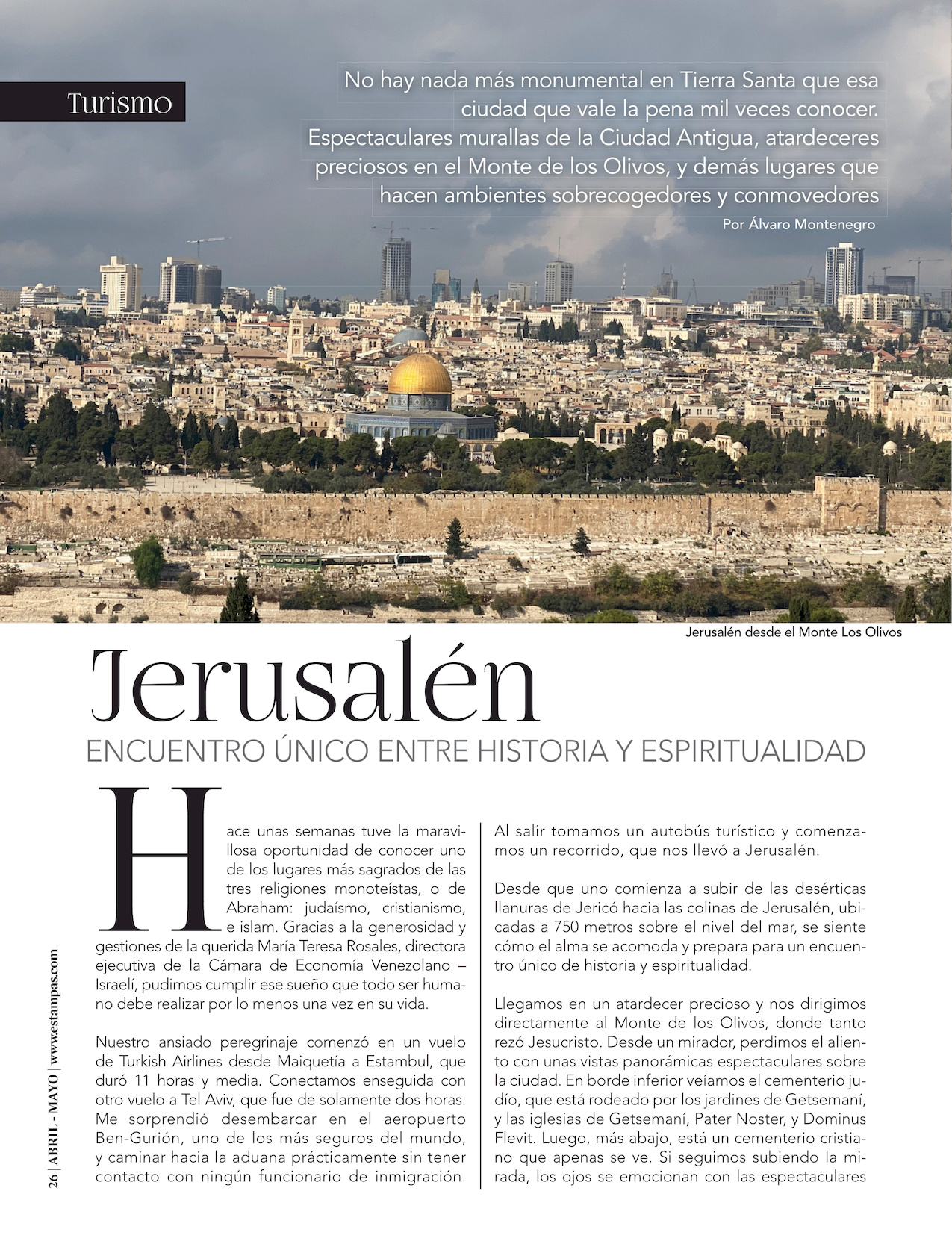 29-REV Jerusalen encuentro unico entre historia y espiritualidad