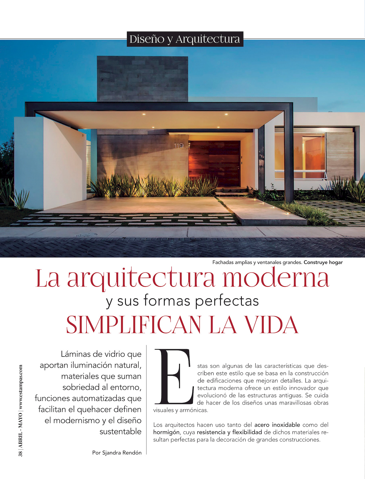 41-REV La arquitectura moderna y sus formas perfectas simplifican la vida