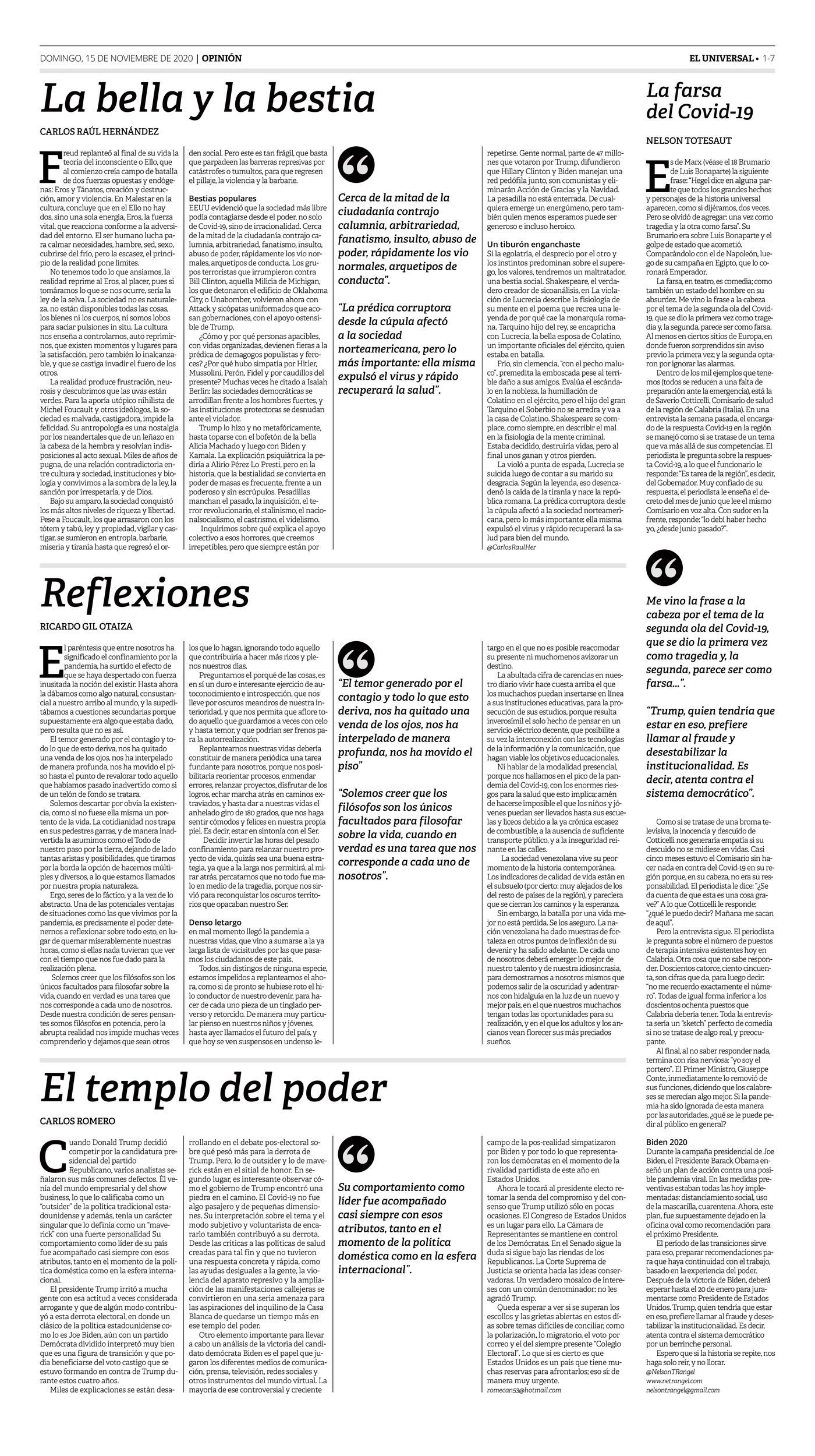 7-REV 07 El Universal Semanario 2020-11-15