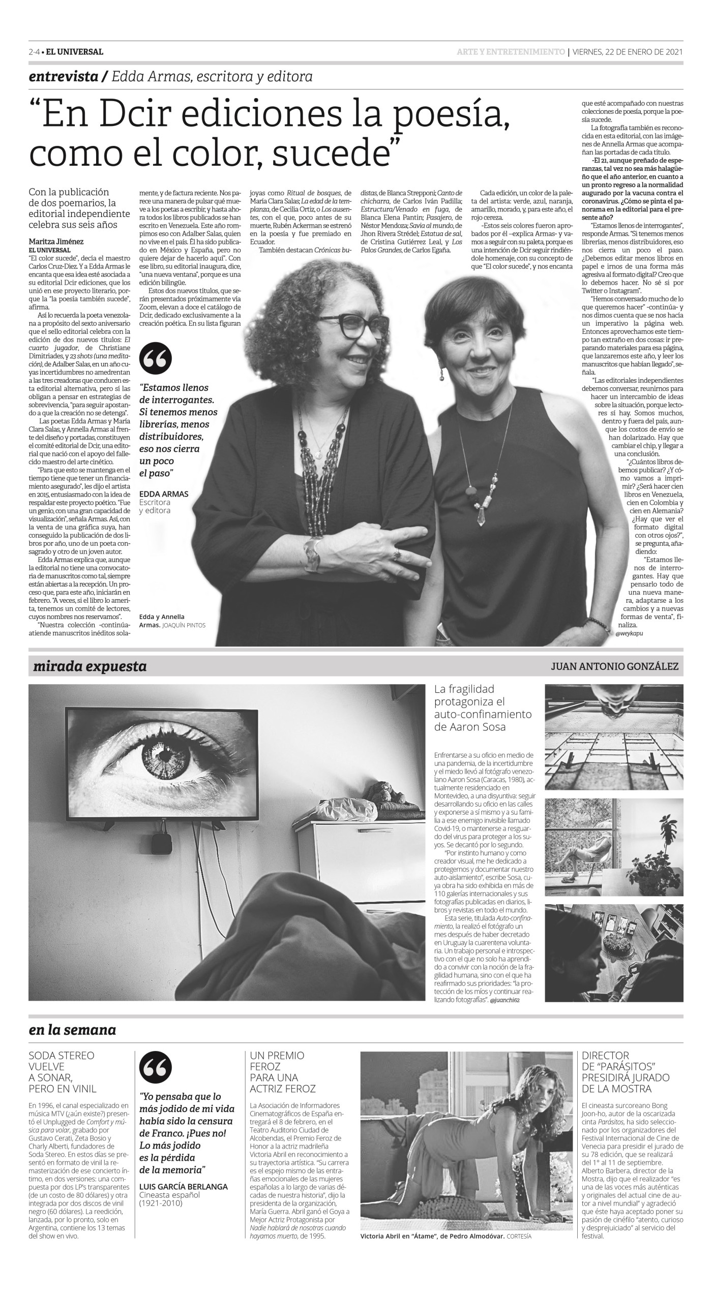 17-REV 16 El Universal Semanario 2021-01-17