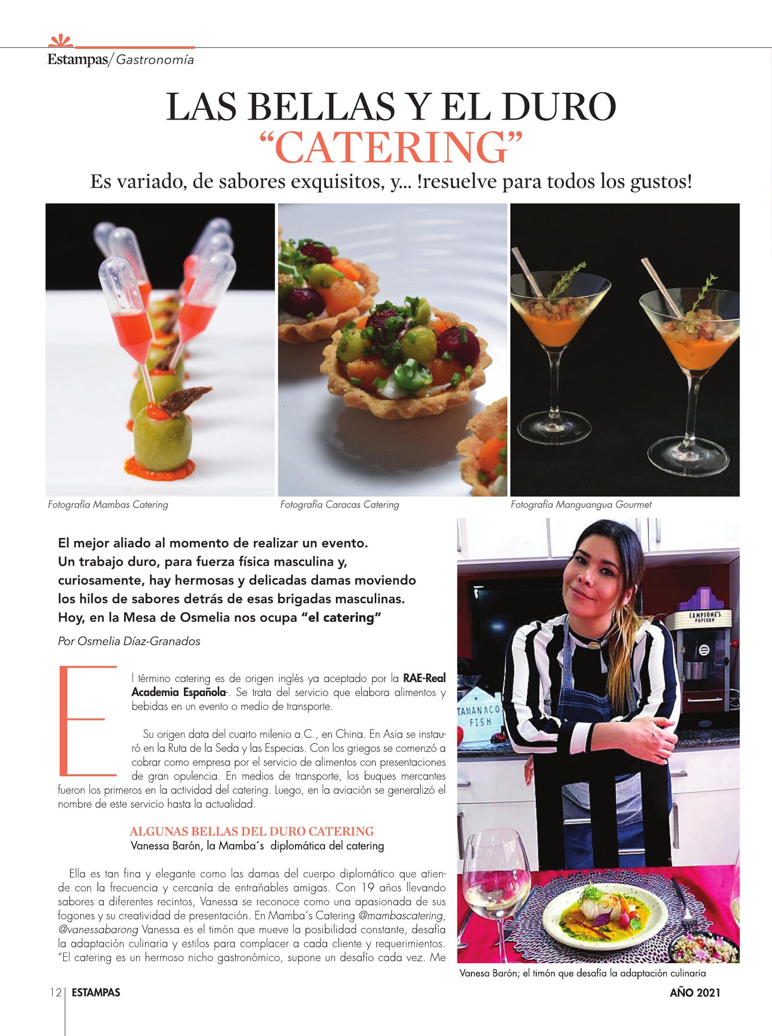 12-REV Gastronomia Las bellas y el duro Catering