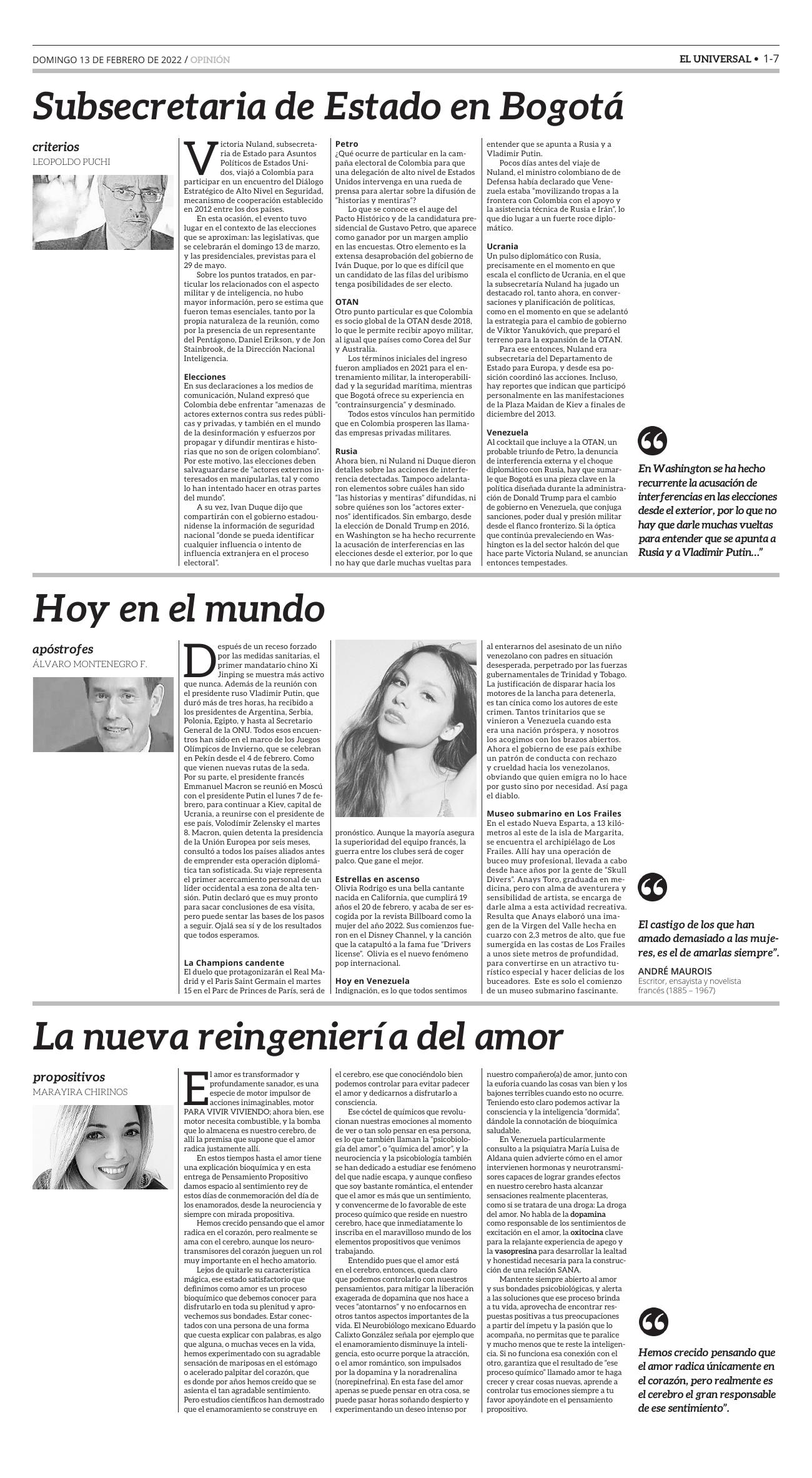 7-REV EUS El Universal Semanal 2022 02 11 Pag 7