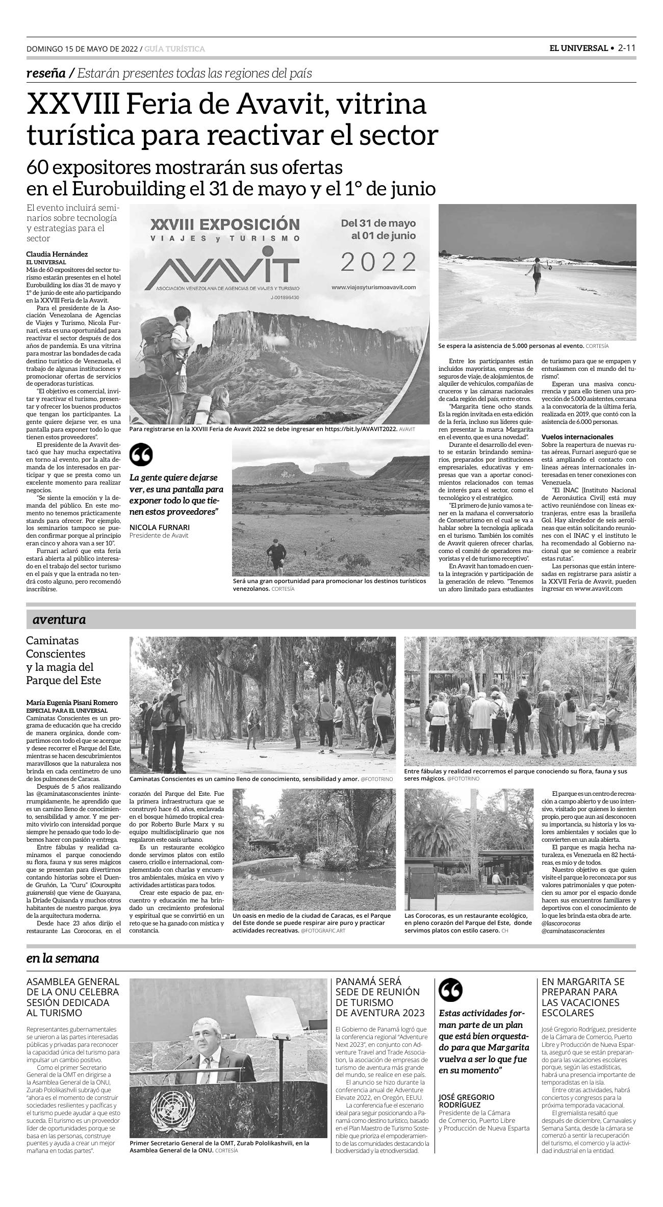 23-REV EUS El Universal Semanal 2022 05 13 Pag 23