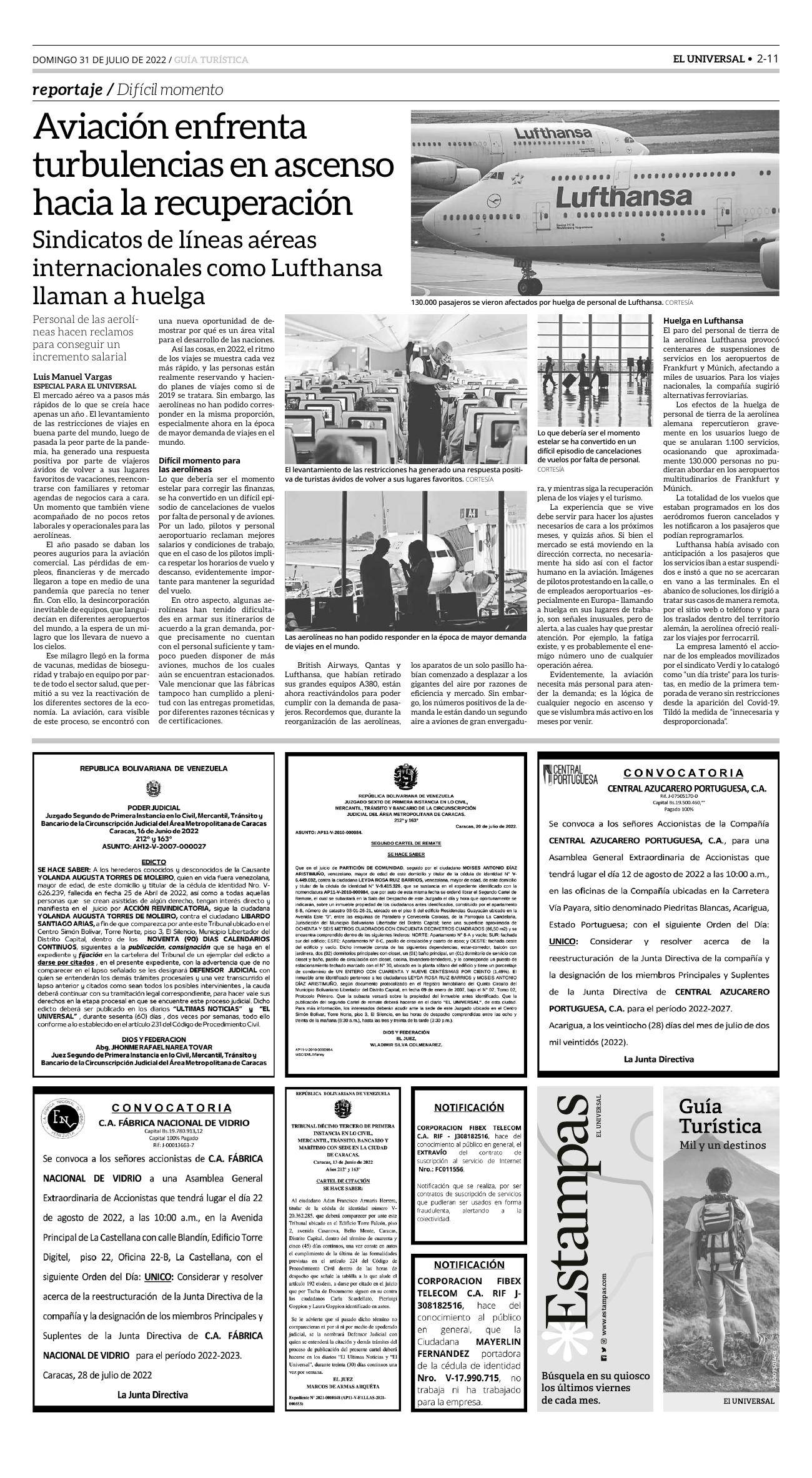 23-REV EUS El Universal Semanal 2022 07 29 Pag 23