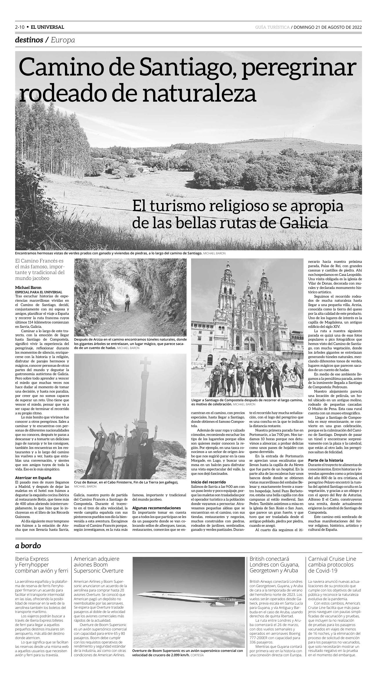 22-REV EUS El Universal Semanal 2022 08 19 Pag 22