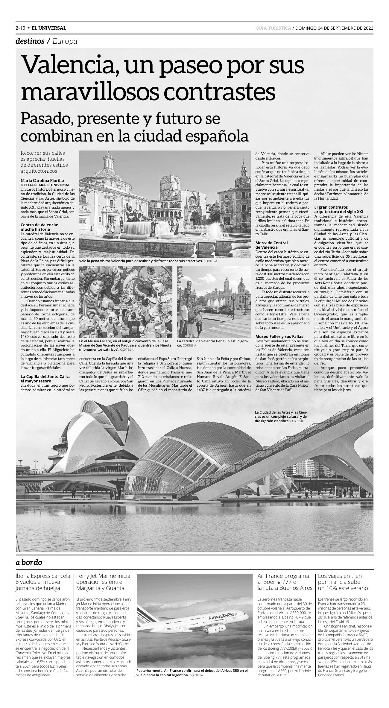 22-REV EUS El Universal Semanal 2022 09 02 Pag 22