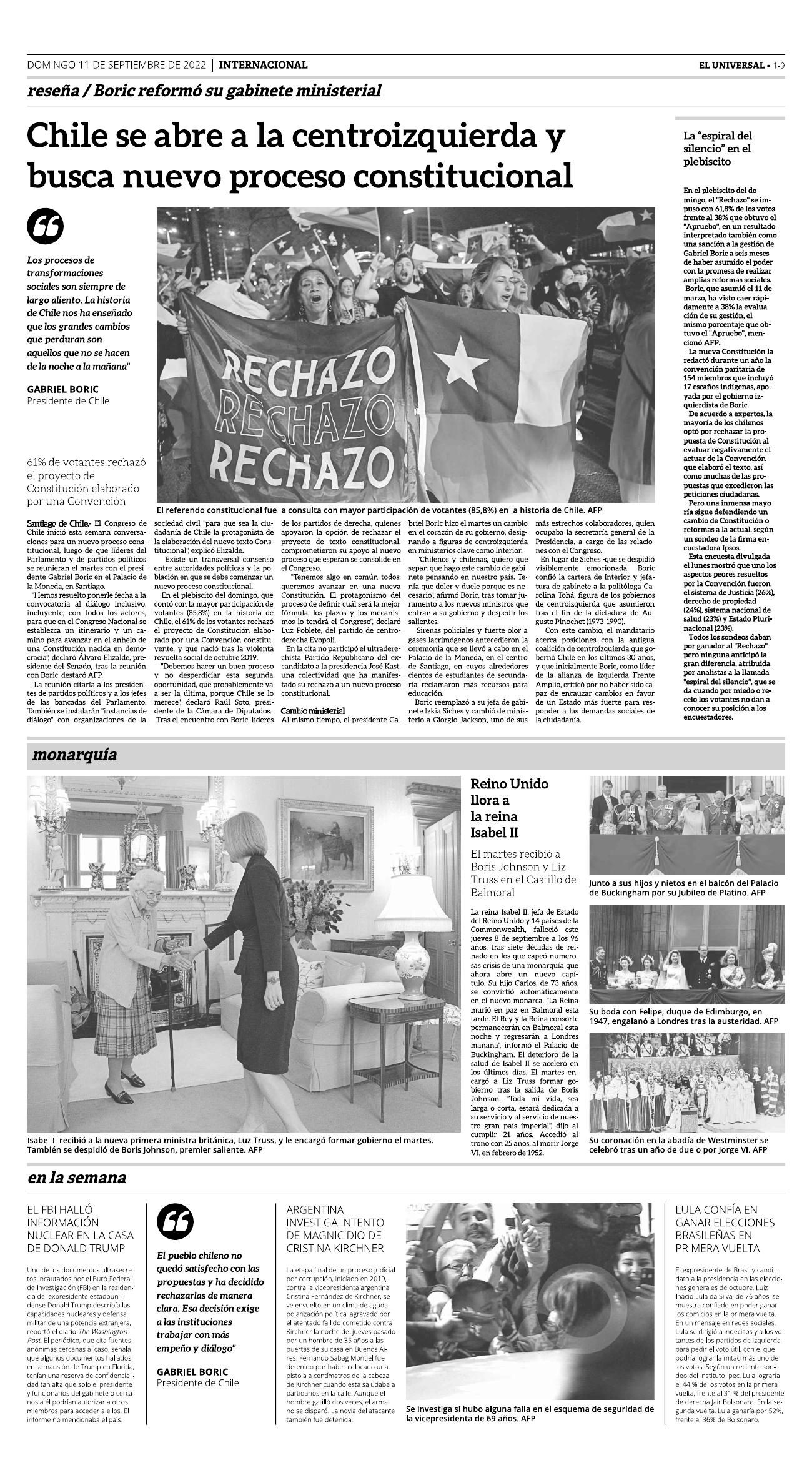 9-REV EUS El Universal Semanal 2022 09 09 Pag 9