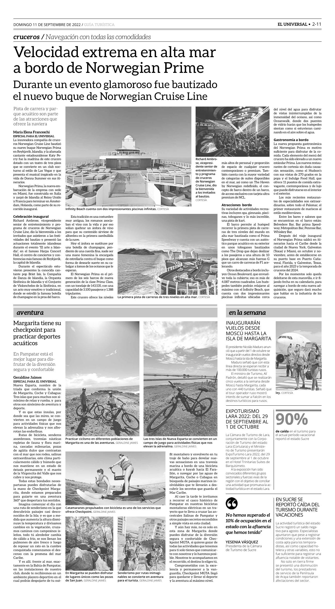 23-REV EUS El Universal Semanal 2022 09 09 Pag 23