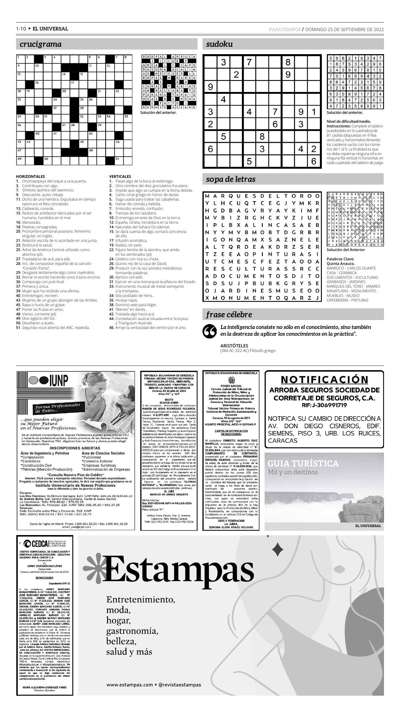 10-REV EUS El Universal Semanal 2022 09 23 Pag 10