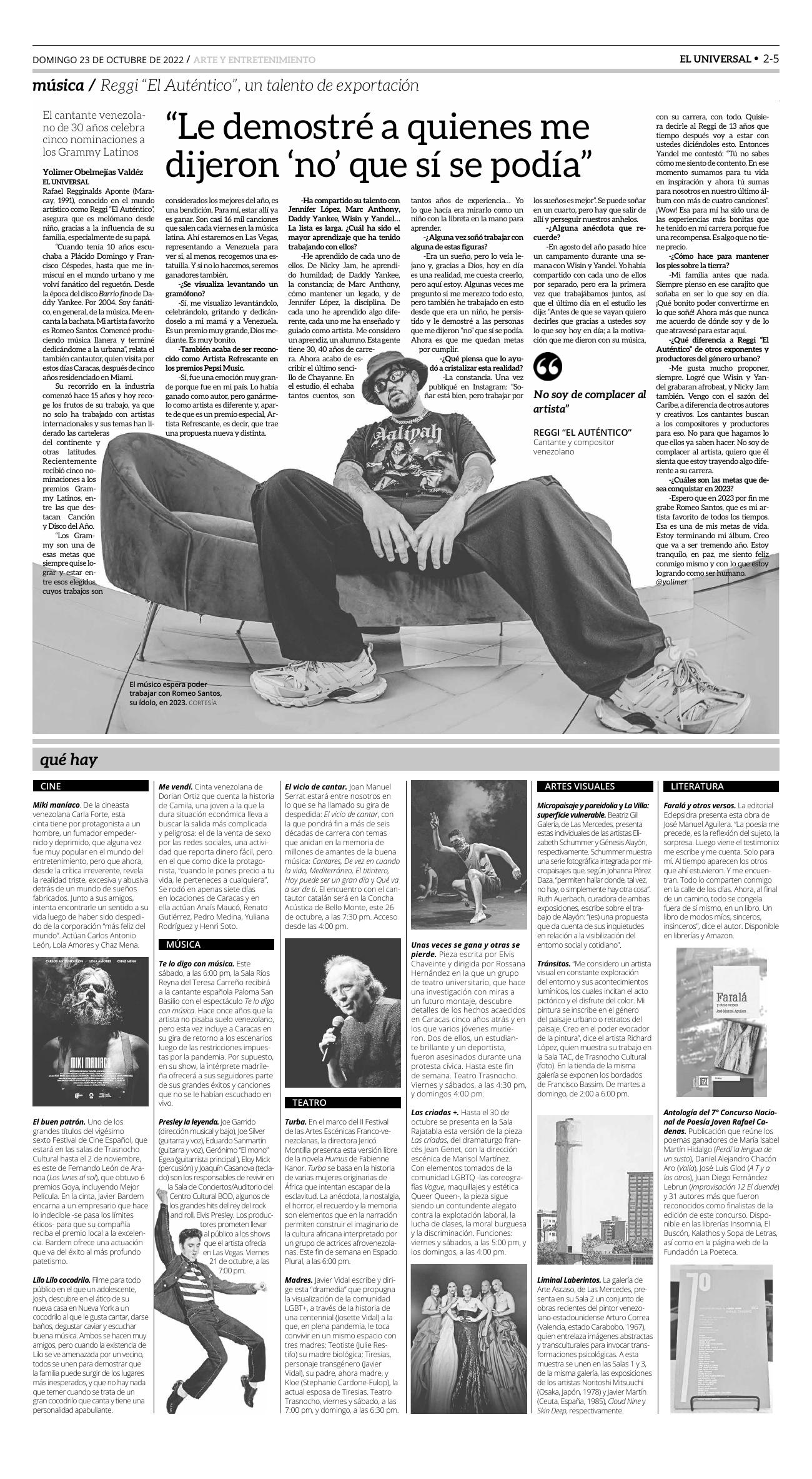 17-REV EUS El Universal Semanal 2022 10 21 Pag 17