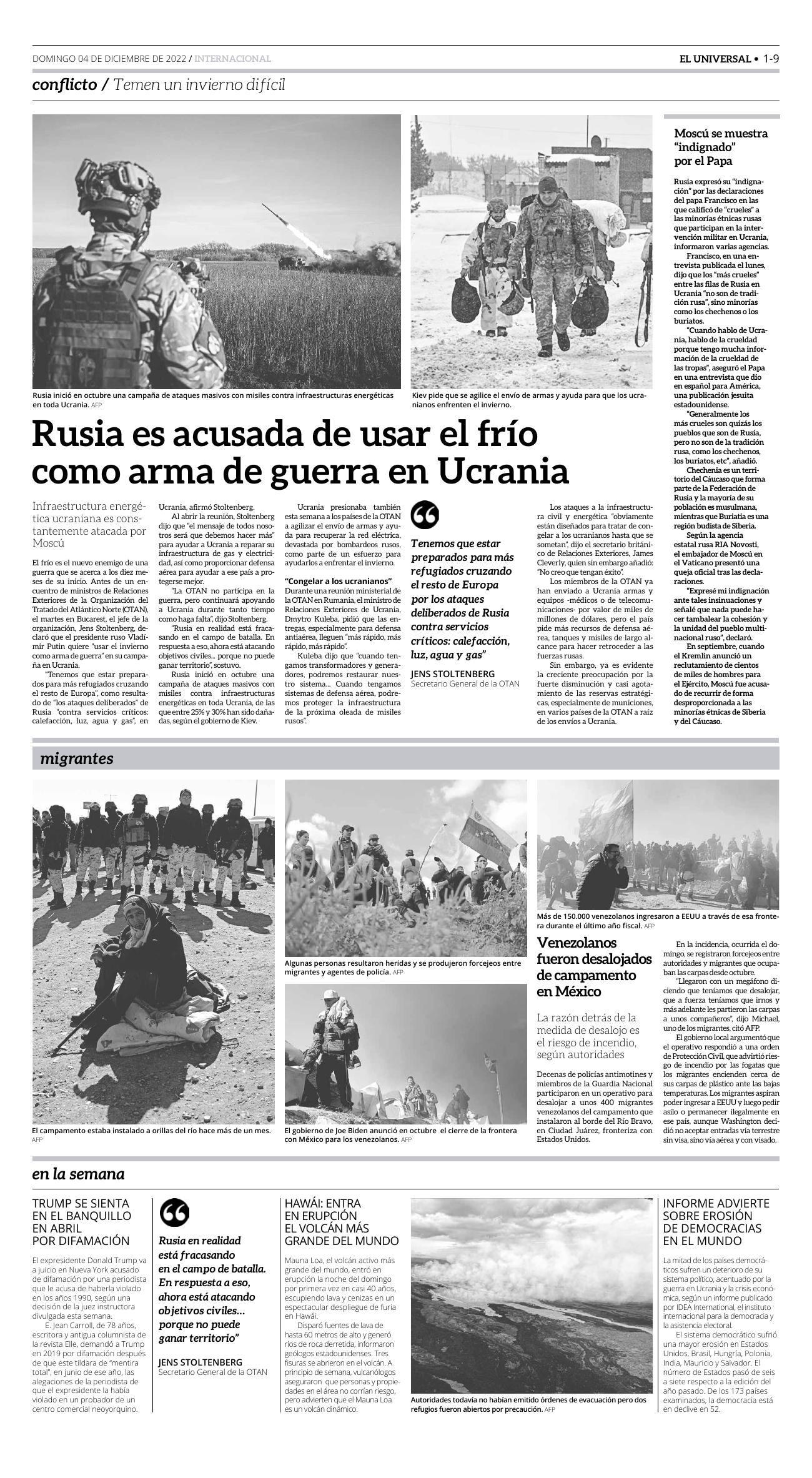 9-REV EUS El Universal Semanal 2022 12 02 Pag 9