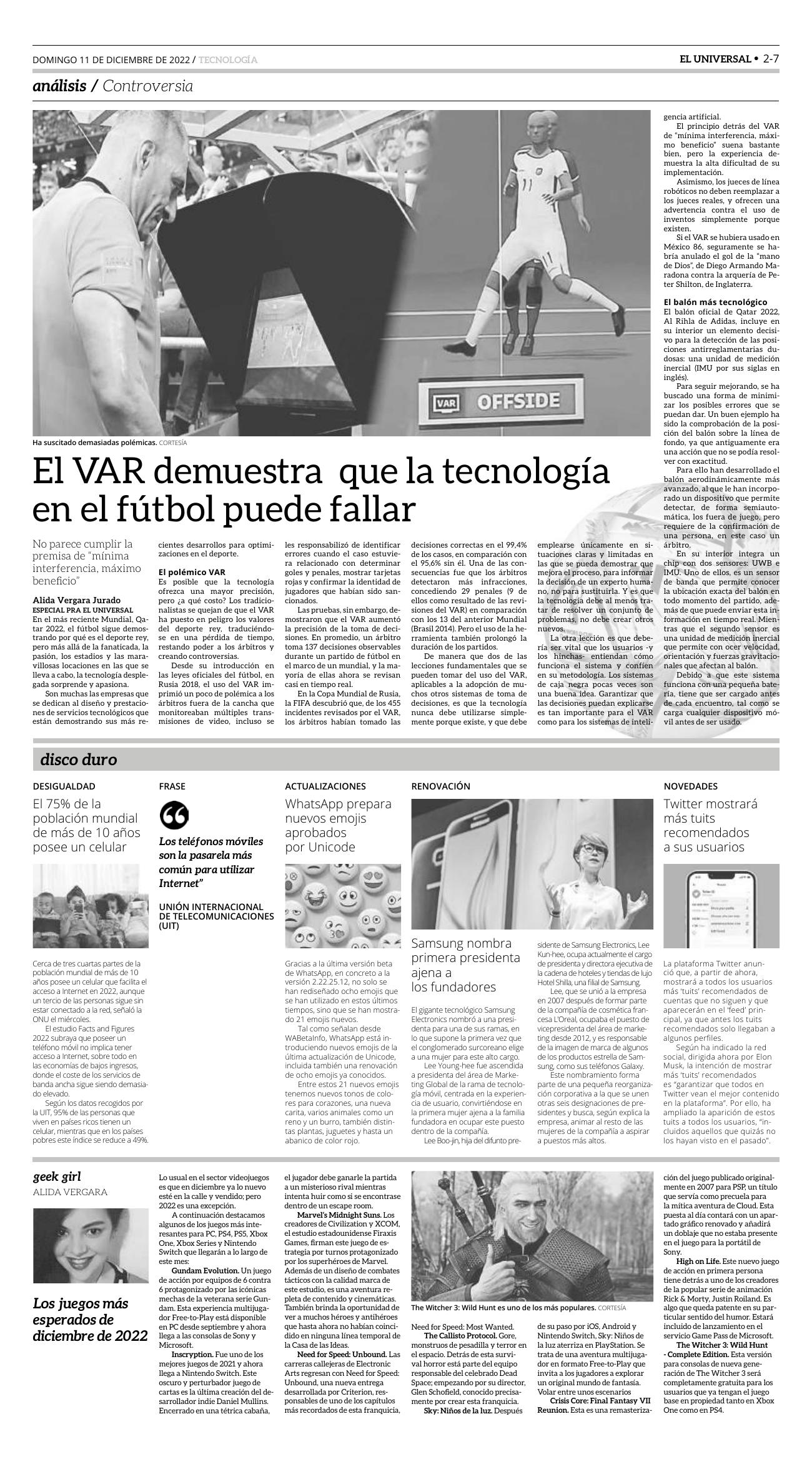 19-REV EUS El Universal Semanal 2022 12 09 Pag 19