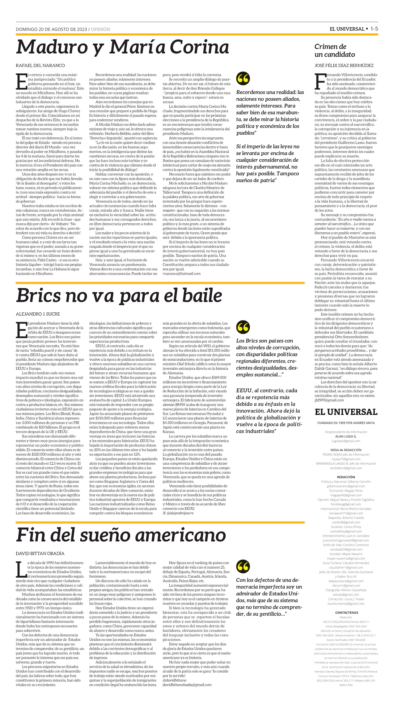 6-REV EUS El Universal Semanal 2023 08 20 Pag 6