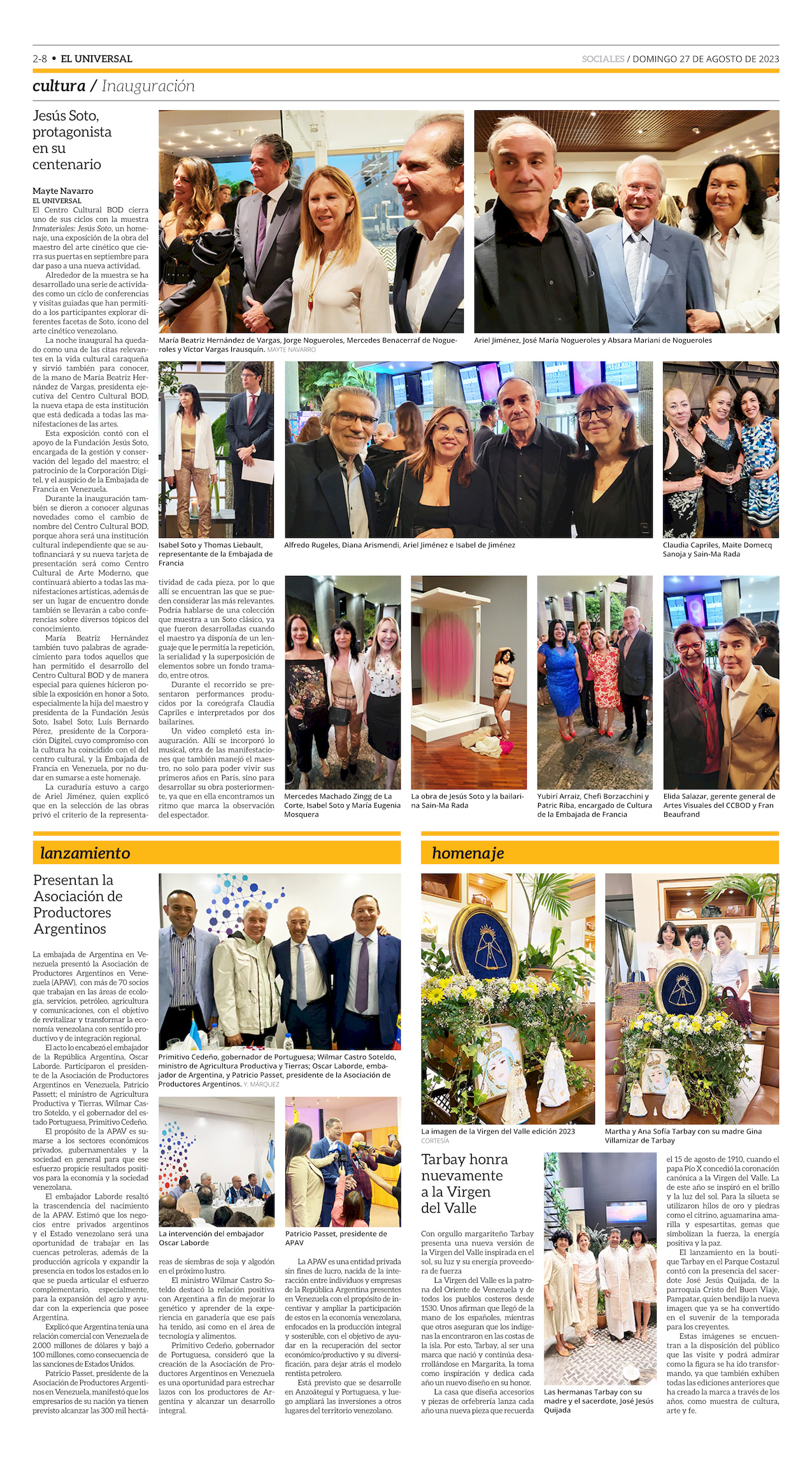 23-REV EUS El Universal Semanal 2023 08 27 Pag 23