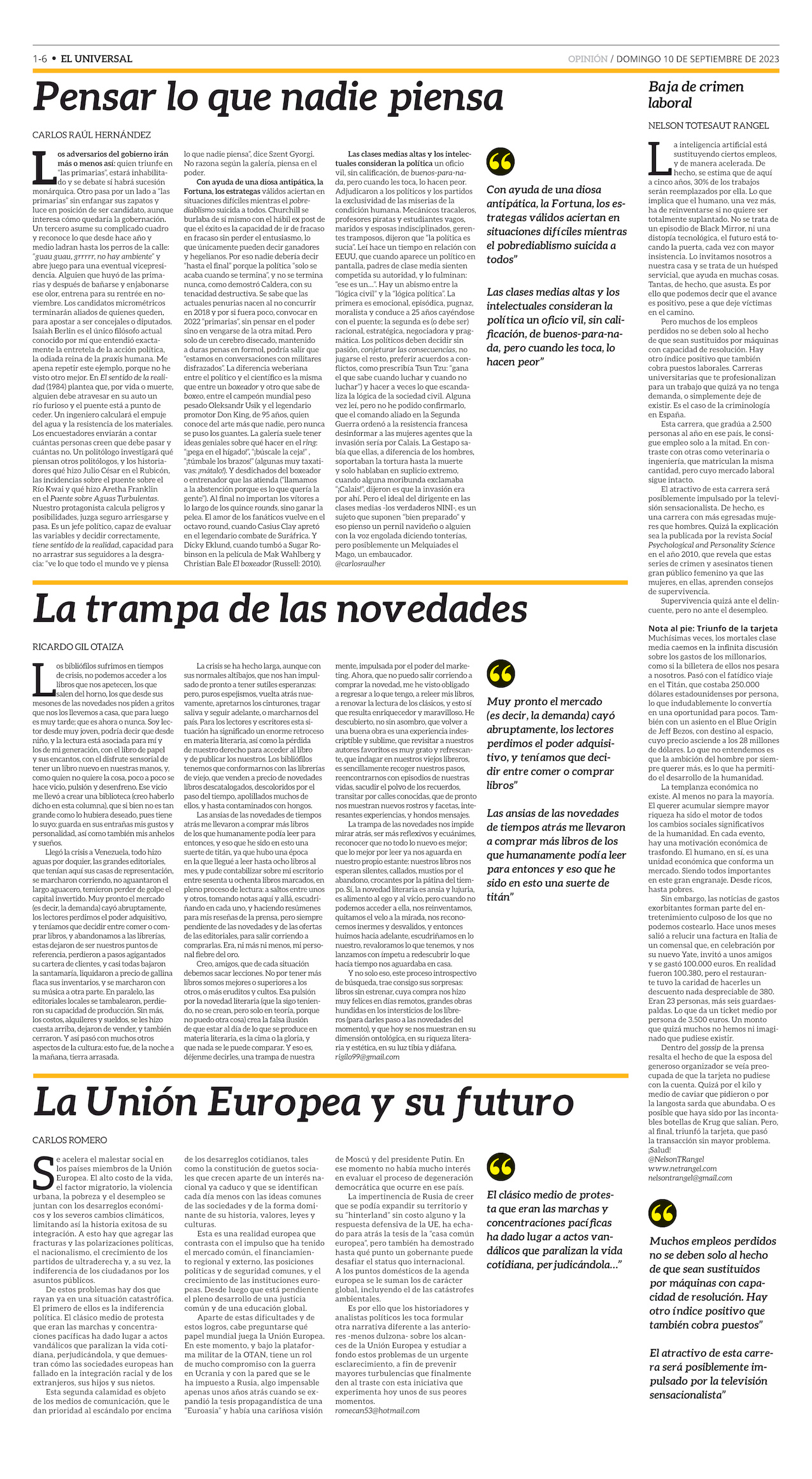 7-REV EUS El Universal Semanal 2023 09 10 Pag 7