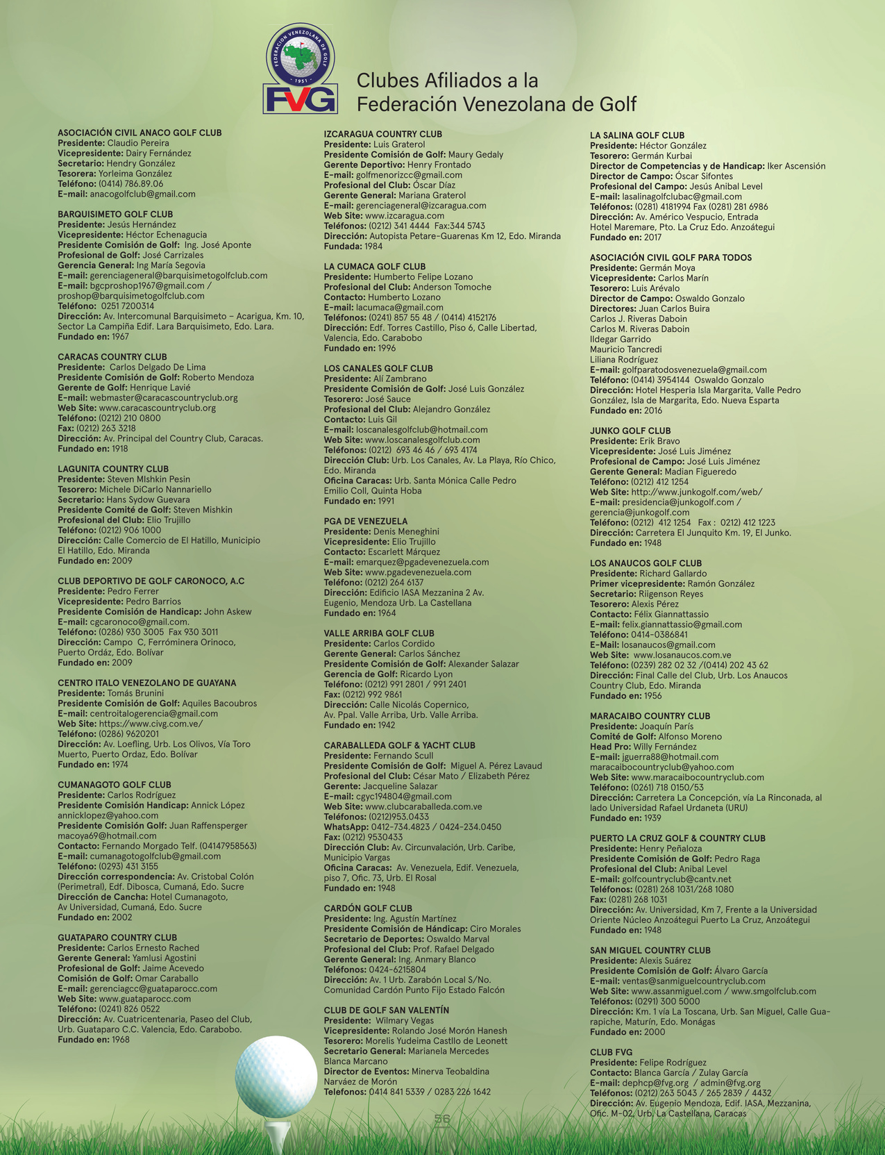 61-REV FVG Federación Venezolana de Golf Nro 27 Pag 61