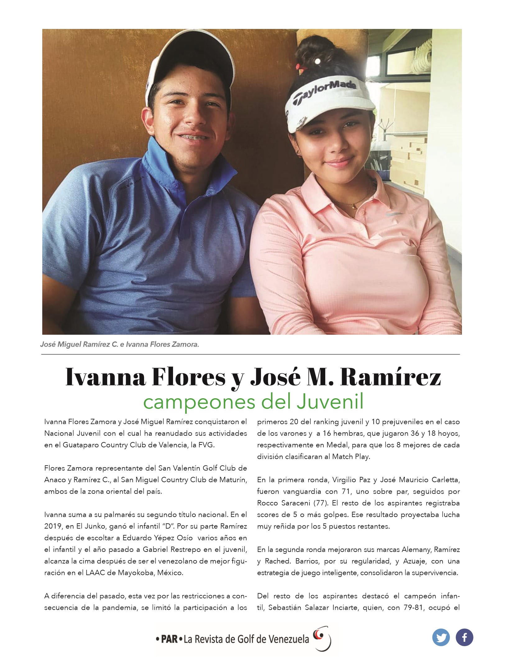Ivanna Flores y Jose M Ramírez -  Campeones Juvenil
